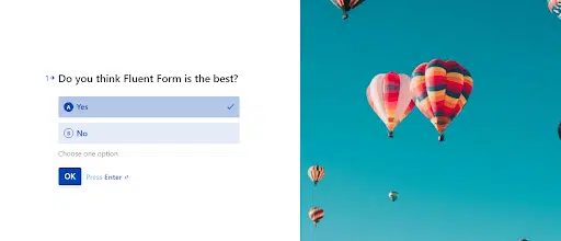 CONVERSATIONAL FORM IN FLUENT FORM