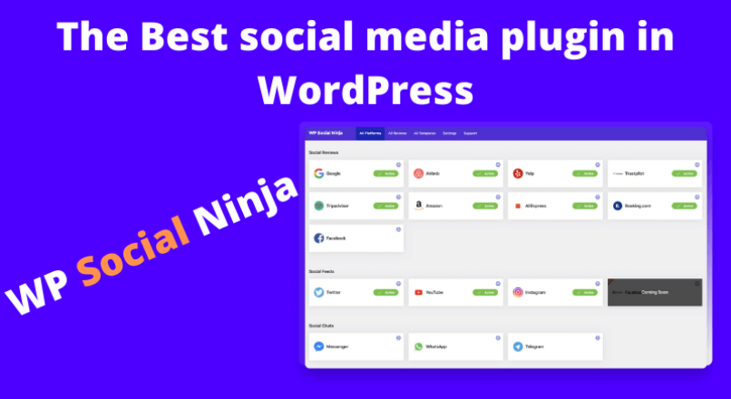 WP Social Ninja | The Best social media plugin in WordPress